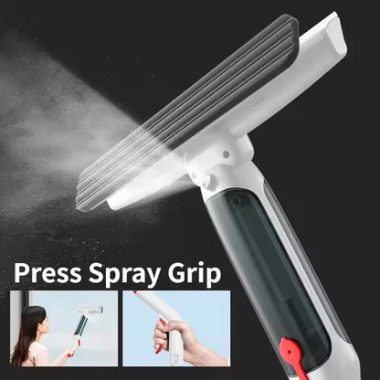 Telescopic Window Cleaner with Spray Bottle and Squeegee
