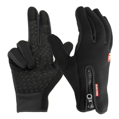 Thermal Fleece Lined Winter Gloves for Cycling Skiing and Outdoor Use