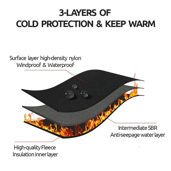 Thermal Fleece Lined Winter Gloves for Cycling Skiing and Outdoor Use