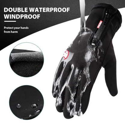 Thermal Fleece Lined Winter Gloves for Cycling Skiing and Outdoor Use