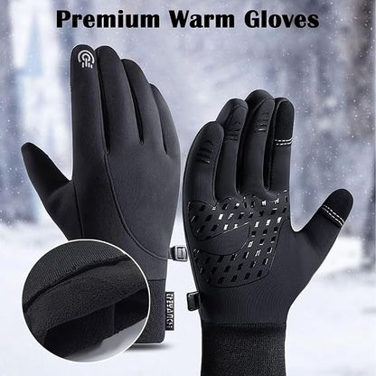 Thermal Waterproof Gloves for Winter Outdoor Activities with Touchscreen Finger Tips