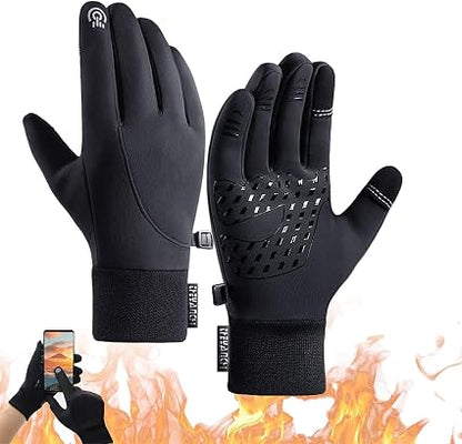 Thermal Waterproof Gloves for Winter Outdoor Activities with Touchscreen Finger Tips