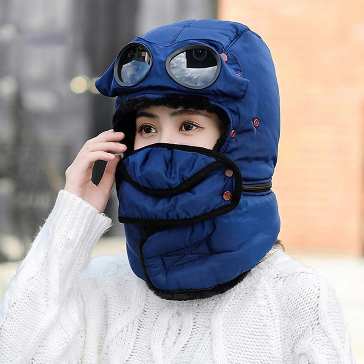 Thermal Windproof Face Cover Beanie Winter Hood Hat