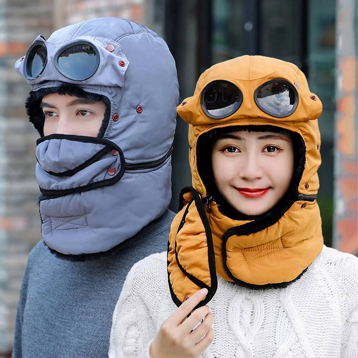 Thermal Windproof Face Cover Beanie Winter Hood Hat