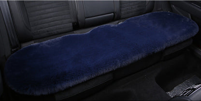 Thick Rabbit Plush Winter Car Seat Cushion Backless Design