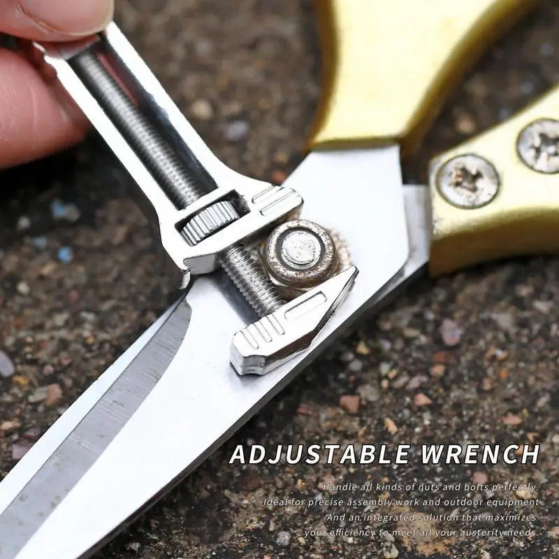 Titanium Pocket Multi Function Wrench Tool