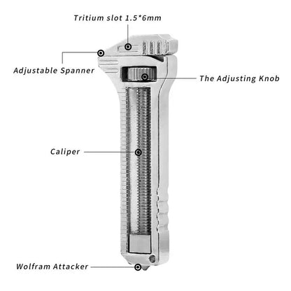 Titanium Pocket Multi Function Wrench Tool