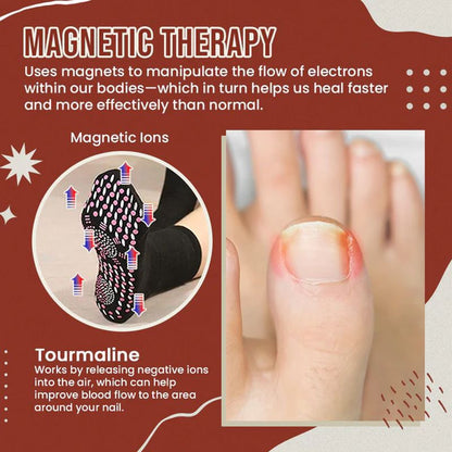 Tourmaline Magnetic Therapy Toe Socks