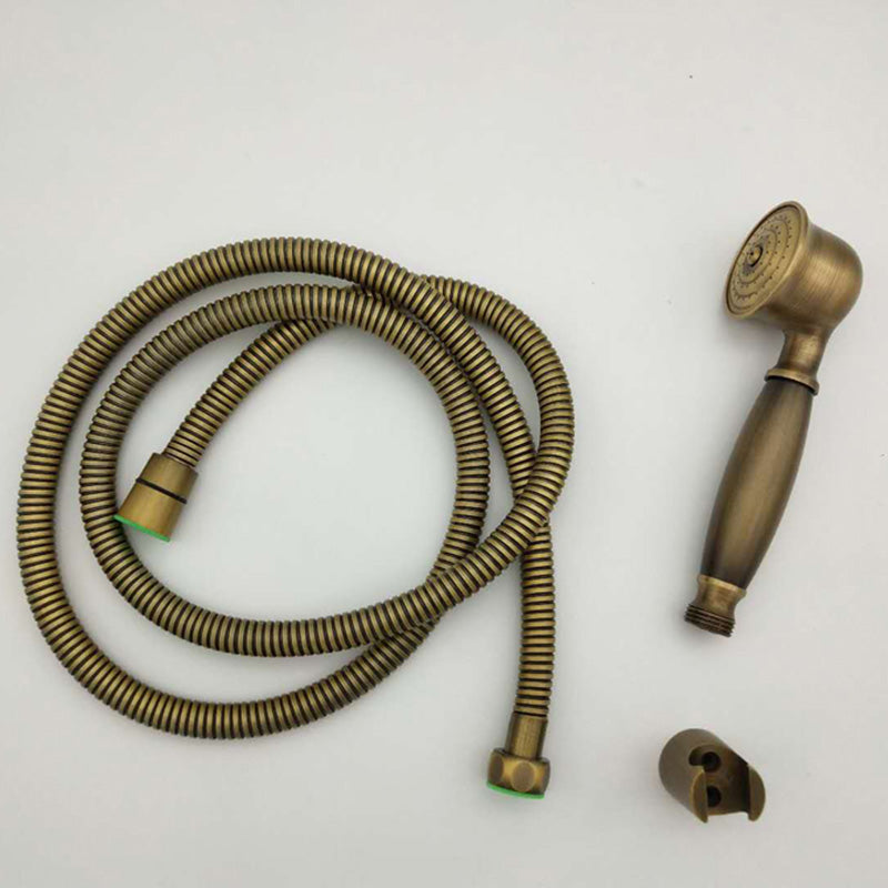 Traditional Handheld Shower Head with Hose Wall Mounted Metal Shower Head