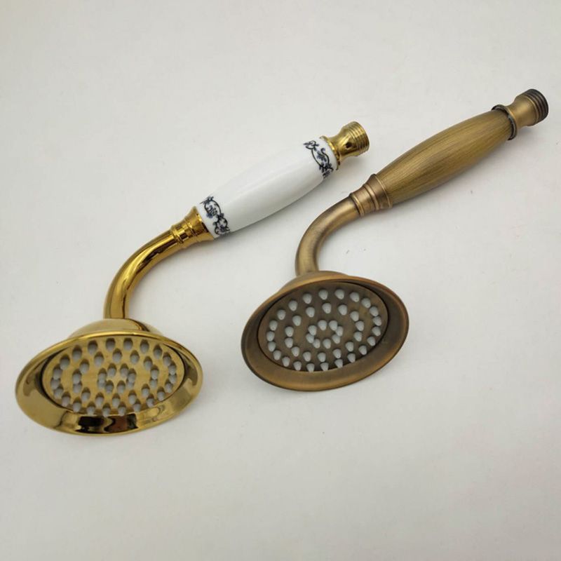Traditional Handheld Shower Head with Hose Wall Mounted Metal Shower Head