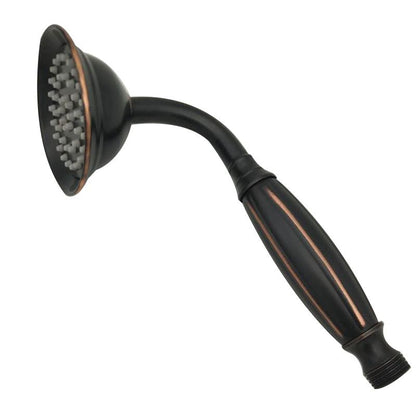 Traditional Handheld Shower Head with Hose Wall Mounted Metal Shower Head