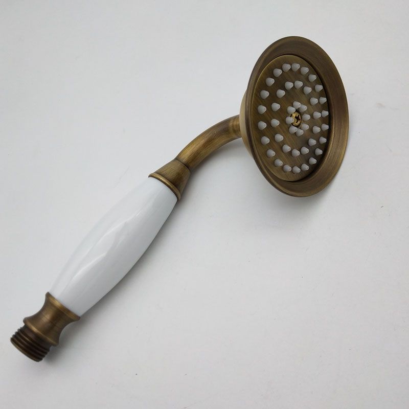 Traditional Handheld Shower Head with Hose Wall Mounted Metal Shower Head