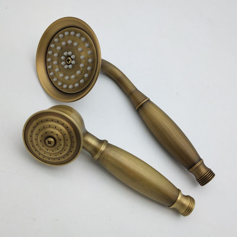 Traditional Handheld Shower Head with Hose Wall Mounted Metal Shower Head