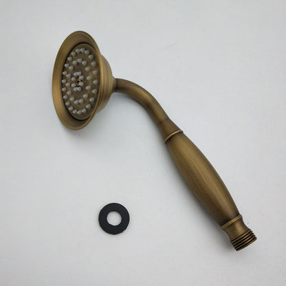 Traditional Handheld Shower Head with Hose Wall Mounted Metal Shower Head