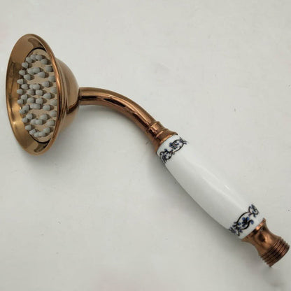 Traditional Handheld Shower Head with Hose Wall Mounted Metal Shower Head