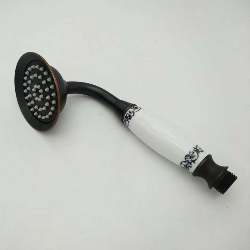 Traditional Handheld Shower Head with Hose Wall Mounted Metal Shower Head