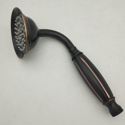 Traditional Handheld Shower Head with Hose Wall Mounted Metal Shower Head