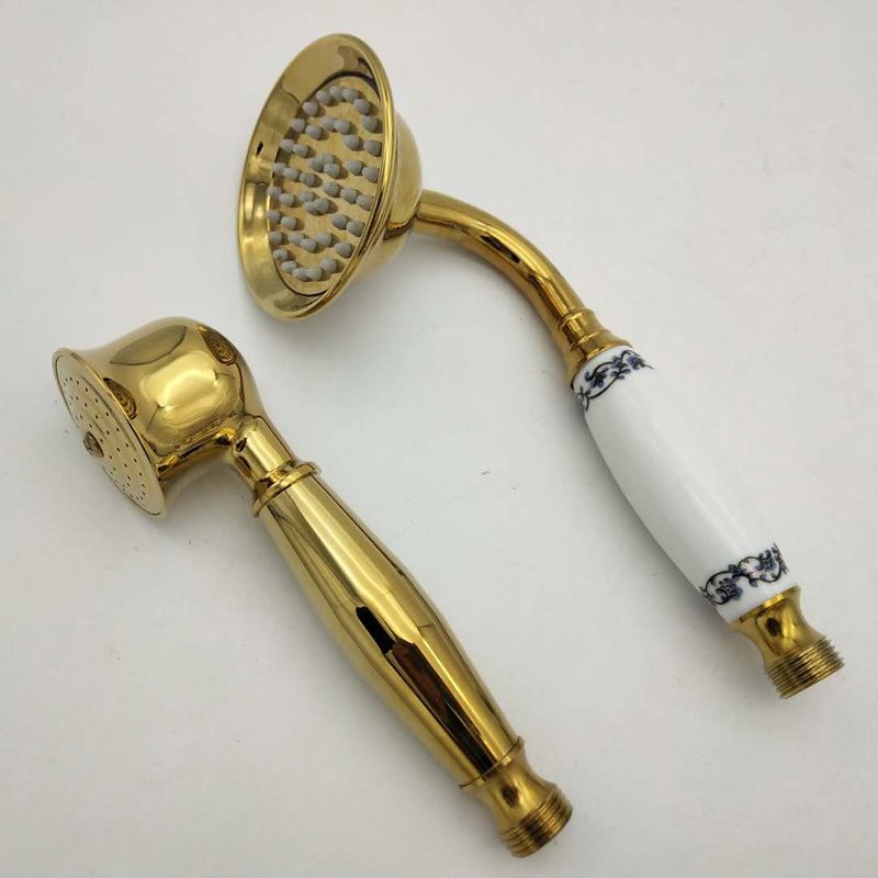 Traditional Handheld Shower Head with Hose Wall Mounted Metal Shower Head