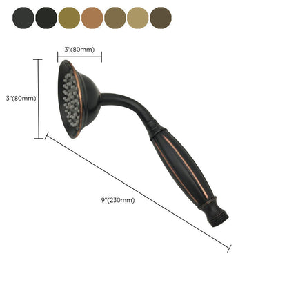 Traditional Handheld Shower Head with Hose Wall Mounted Metal Shower Head
