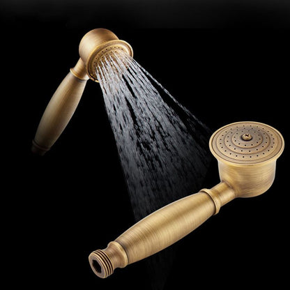 Traditional Handheld Shower Head with Hose Wall Mounted Metal Shower Head