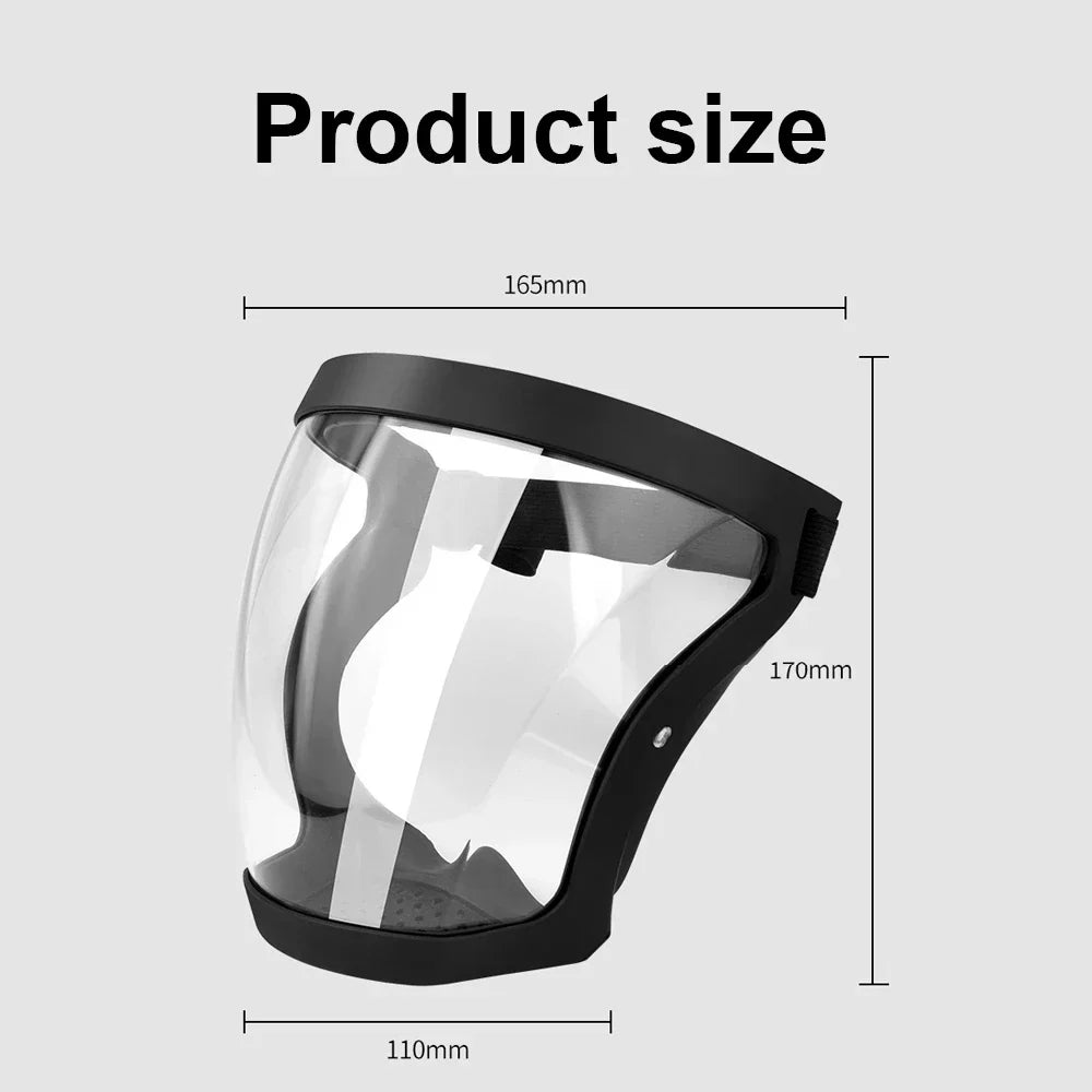 Transparent Full Face Protective Shield