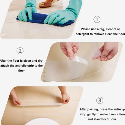 Transparent Non Slip Safety Grip Strips