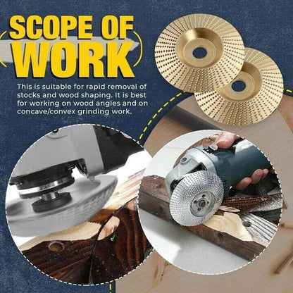 Tungsten Carbide Angle Grinder Wood Shaping Disc
