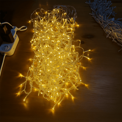 Twinkling Icicle LED String Lights Connectable Indoor Outdoor Holiday Decor