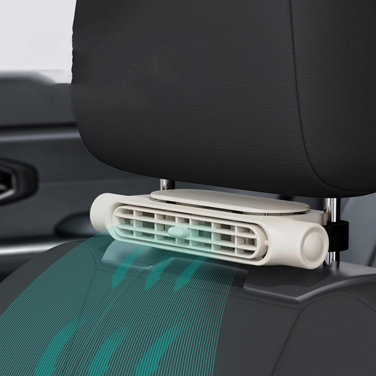 USB Headrest Car Cooling Fan 2 Pack Three Speed