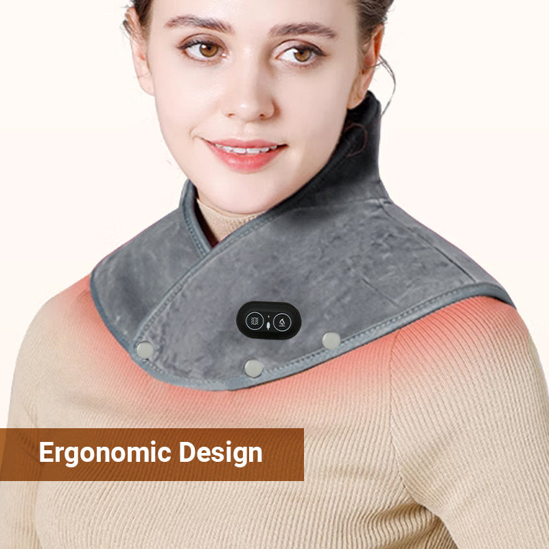 USB Heated Neck and Shoulder Wrap with Vibration