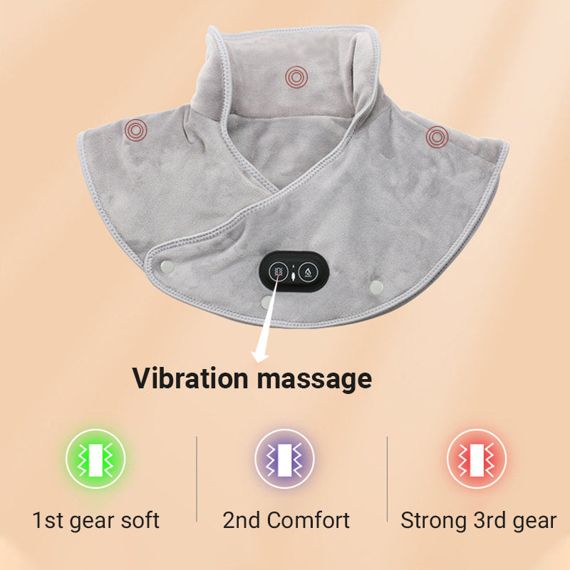USB Heated Neck and Shoulder Wrap with Vibration
