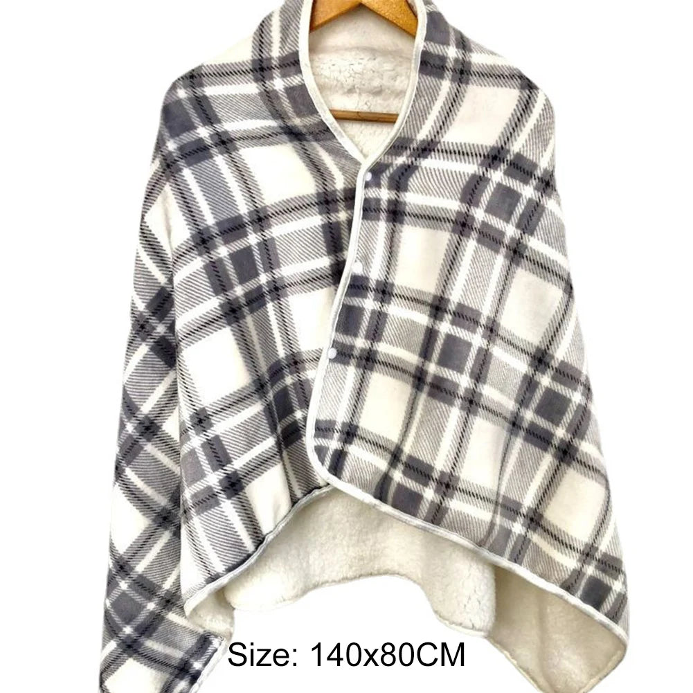 USB Heated Shawl Electric Blanket with Adjustable Heat