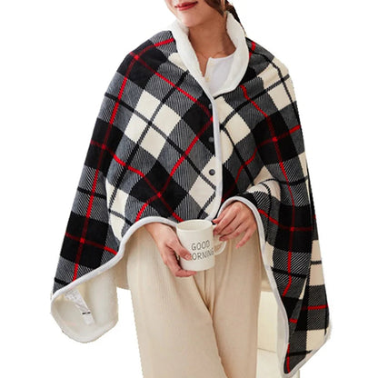 USB Heated Shawl Electric Blanket with Adjustable Heat