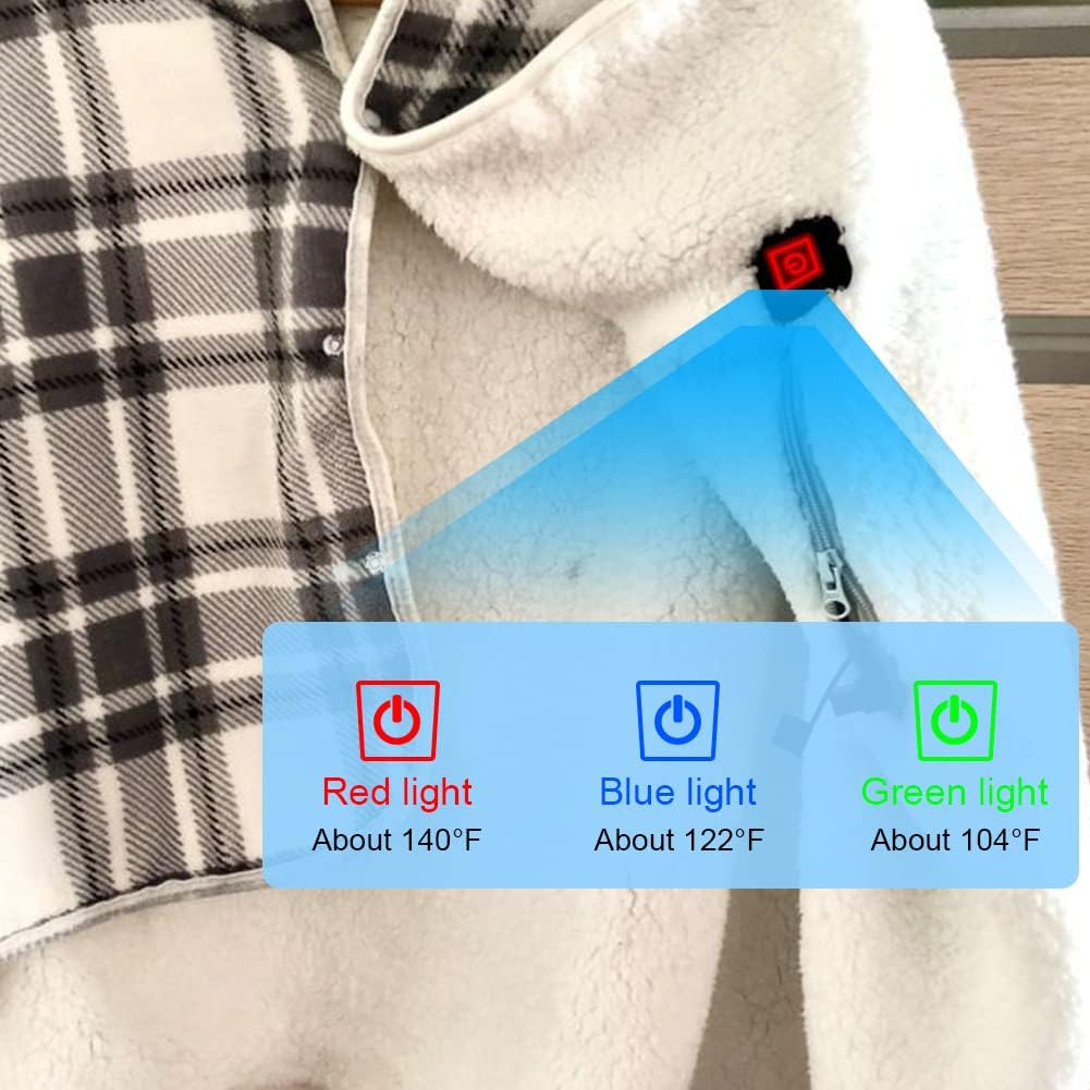 USB Heated Shawl Electric Blanket with Adjustable Heat