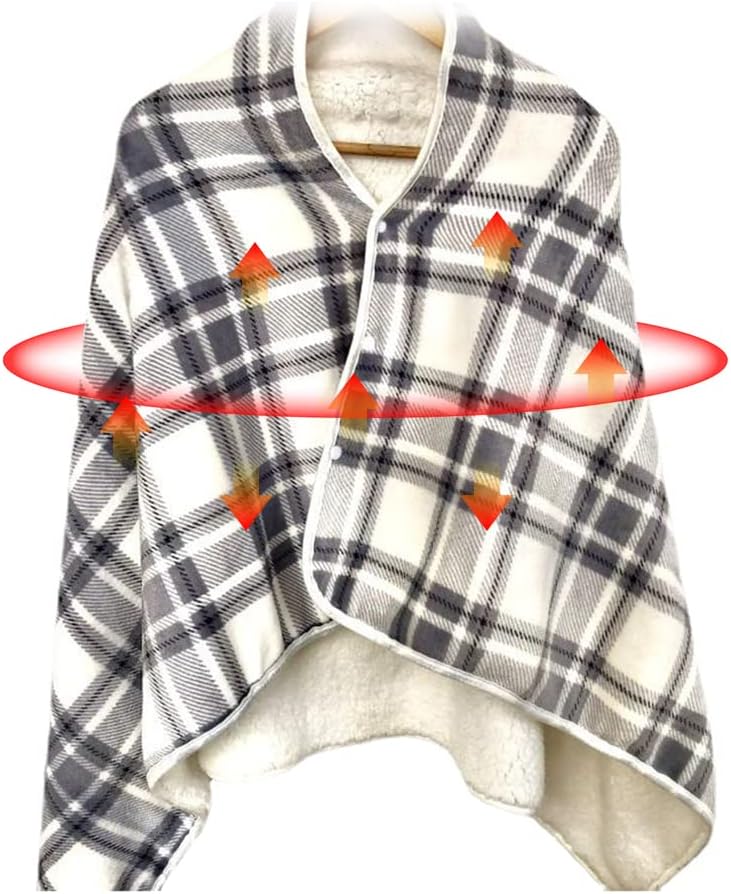 USB Heated Shawl Electric Blanket with Adjustable Heat