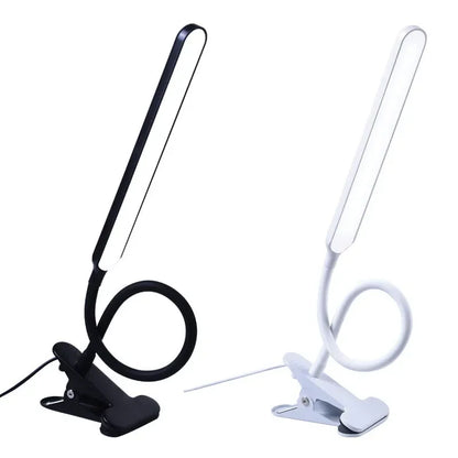 USB LED Clamp Desk Lamp with Flexible Gooseneck