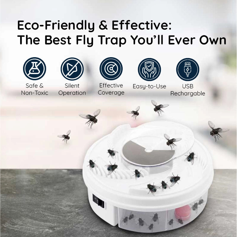 USB Powered Silent Fly Trap Indoor Insect Catcher