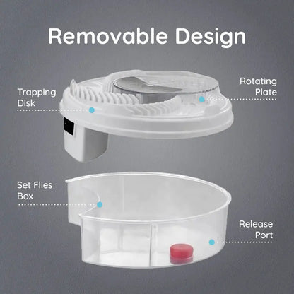USB Powered Silent Fly Trap Indoor Insect Catcher