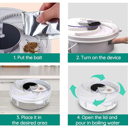 USB Powered Silent Fly Trap Indoor Insect Catcher
