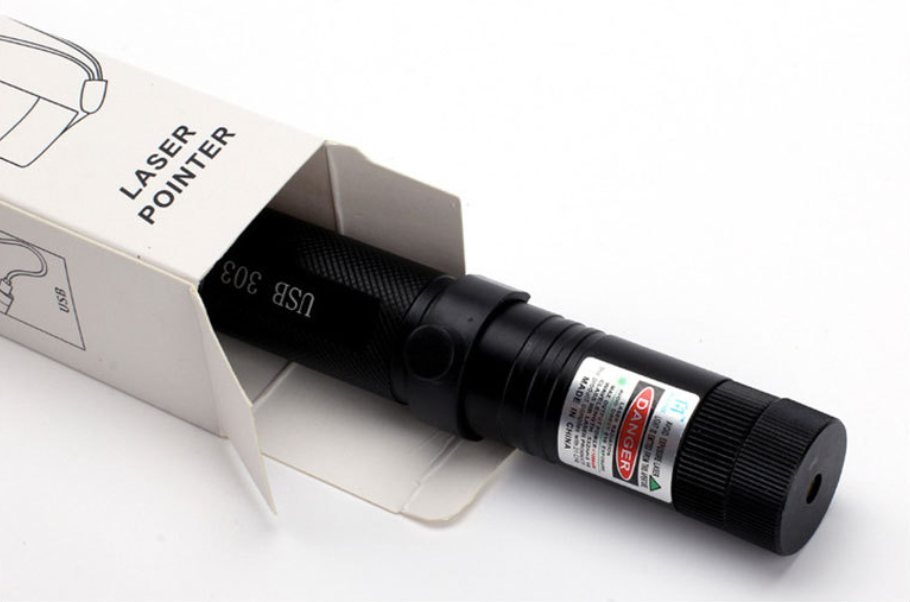 USB Rechargeable Adjustable Aluminum Laser Pointer