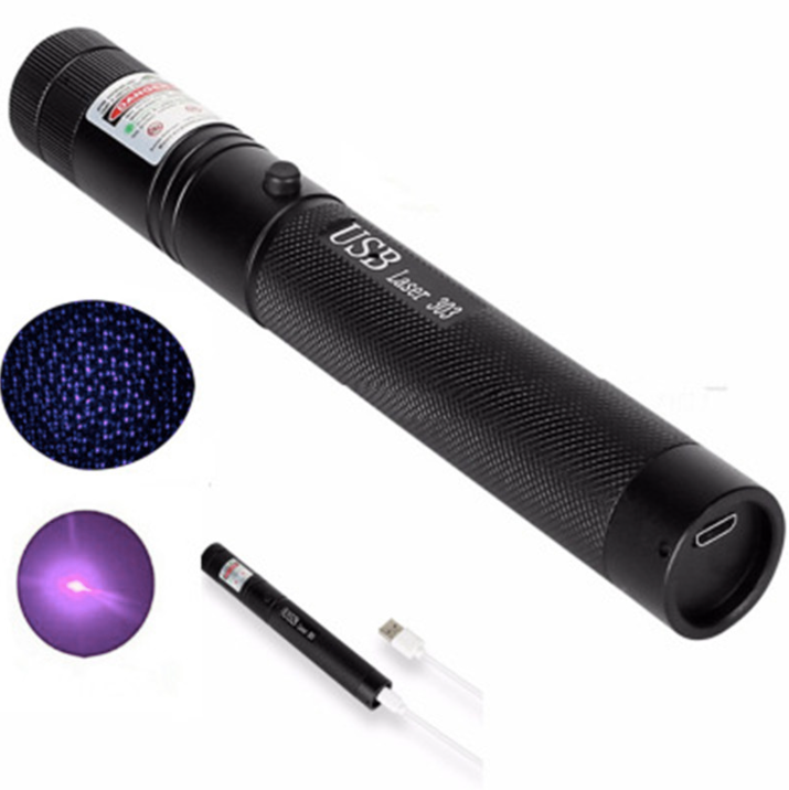 USB Rechargeable Adjustable Aluminum Laser Pointer