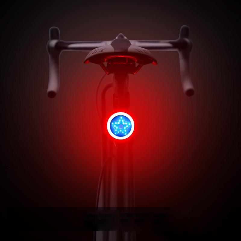 USB Rechargeable Bicycle Tail Light with 5 Lighting Modes