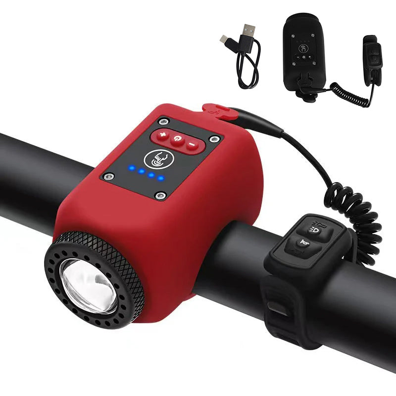USB Rechargeable Bike Light and Electronic Horn