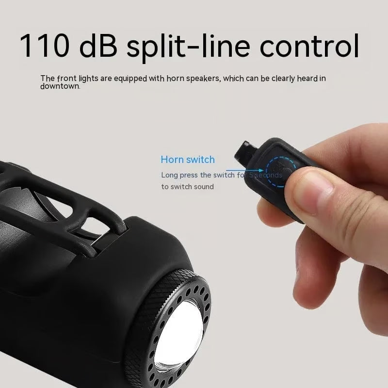 USB Rechargeable Bike Light and Electronic Horn