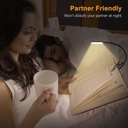 USB Rechargeable Clip-On Reading Light with 9 LEDs