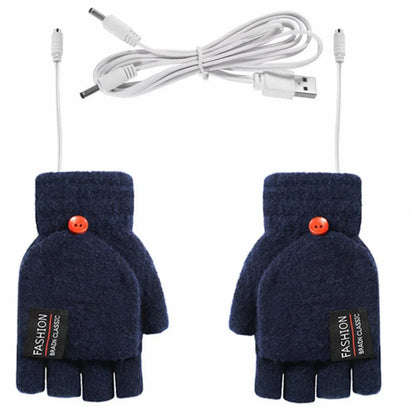 USB Rechargeable Heated Winter Gloves Adjustable Warmth