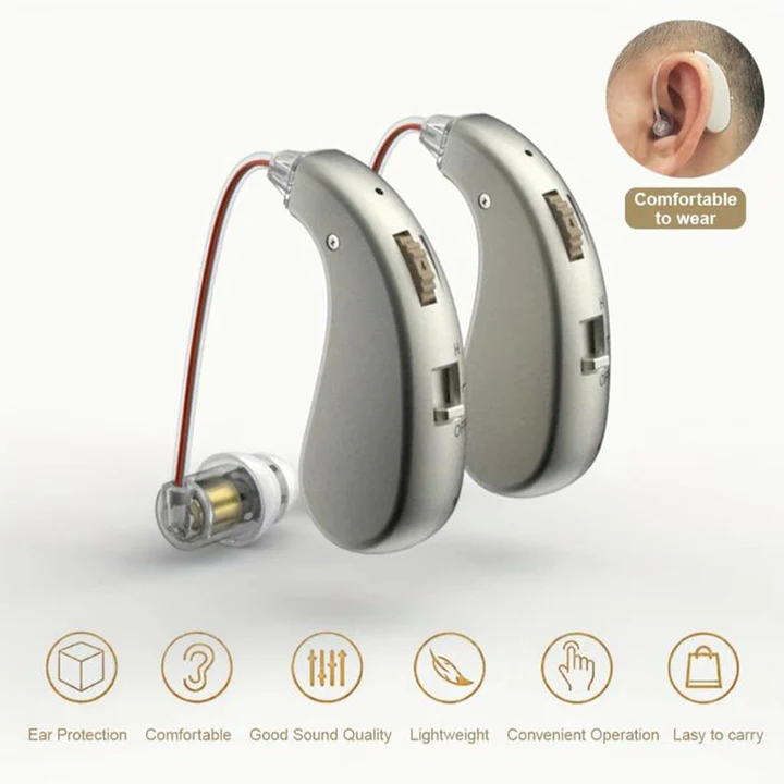 USB Rechargeable Sound Amplifier Earbuds with Bluetooth