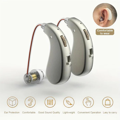 USB Rechargeable Sound Amplifier Earbuds with Bluetooth