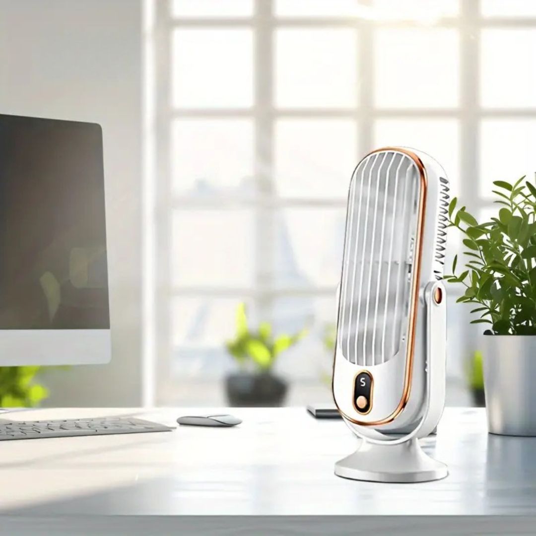 USB Rechargeable Ultra Quiet Desktop Cooling Fan
