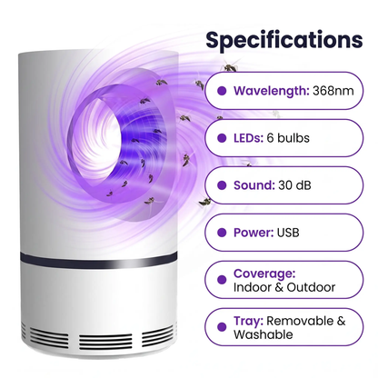 UV Light Mosquito Insect Trap With USB Powered Fan